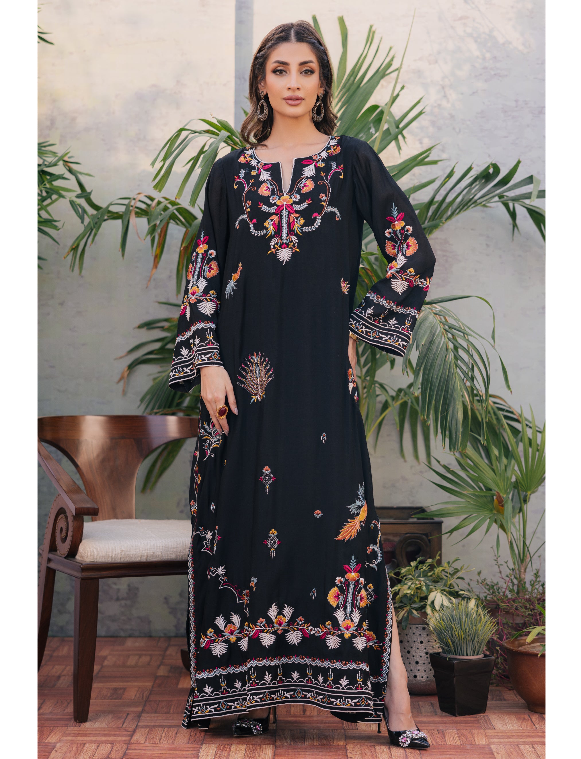 Noor Black Kaftan