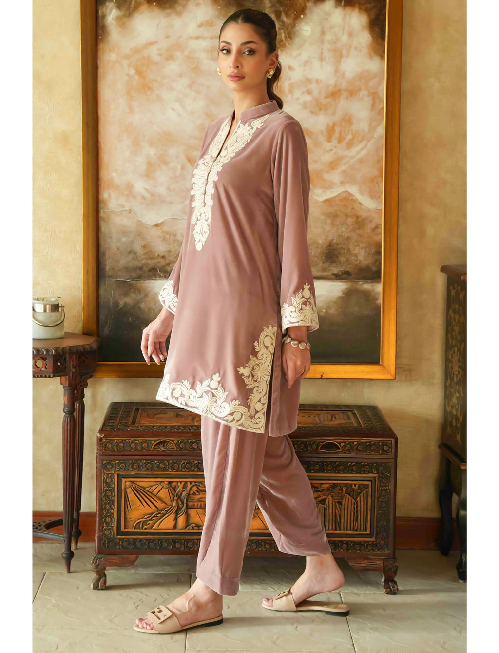 Lilly Pink Velvet Set